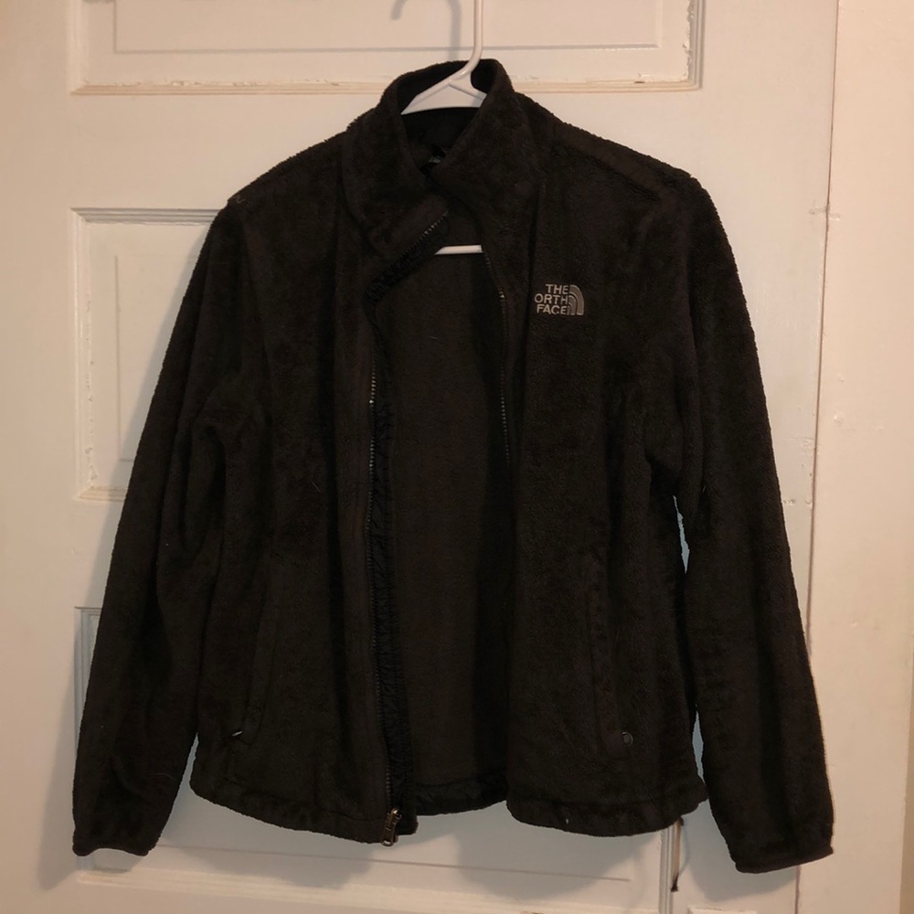 Brown North Face zip up
